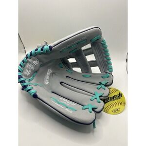 Rawlings Women's Gray & Teal Softball Glove